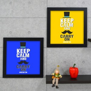 [gm]cy012-Keep Calm And Carry On(블루앤옐로우) 몰딩닷컴