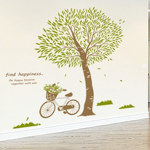 그래픽스티커[gm]ih562-자전거가있는 올리브나무몰딩닷컴