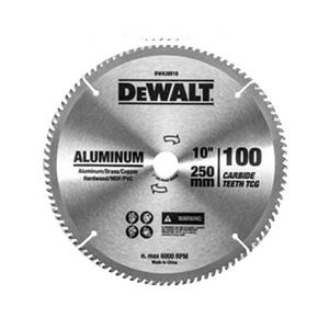 디월트 10인치 알루미늄용 원형톱날 DWA30010(100날)몰딩닷컴